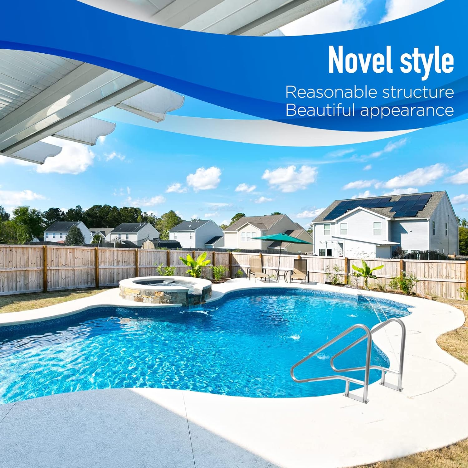 Pool Handrail 54x36 304 Stainless Steel I28237