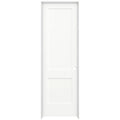 White Painted Left-Hand Solid Core Molded Composite MDF Single Prehung Interior Door Z17099