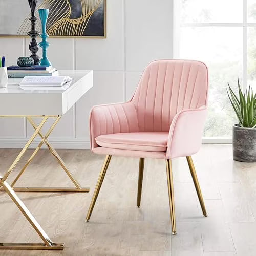 Beige Velvet Accent Chair C414665