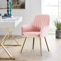 Beige Velvet Accent Chair C414665