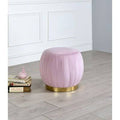 Pink Carnation Velvet Ottoman M604