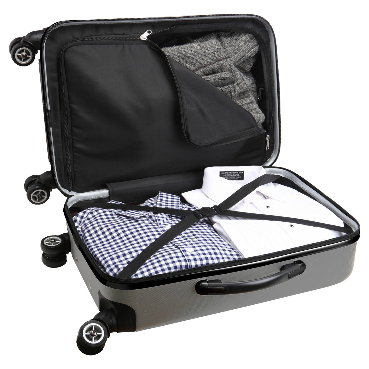 Silver 8-Wheel Hardcase Spinner Carry-On B97962