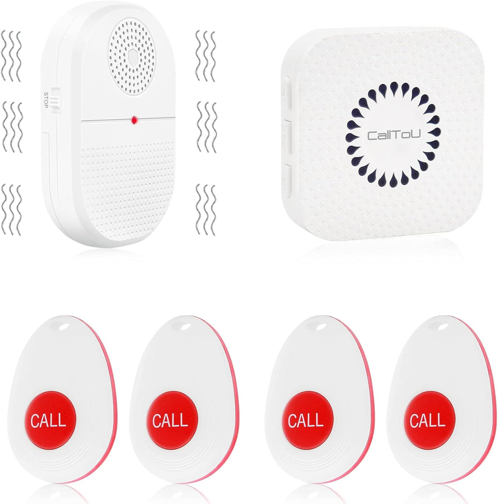 Wireless Caregiver Pager Emergency Alert System Call Button S3974