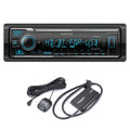 Bluetooth Single DIN Media Receiver with Sirius XM Connect Vehicle Tuner Kit O387
