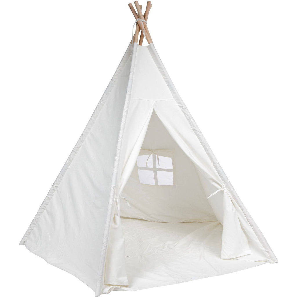 White Pine Wood Teepee Play House with Carry Case Q654607