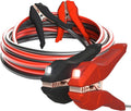 25-Feet 2-Gauge Heavy Duty Jumper Cables with LED Lights, Pack of 2 D33671