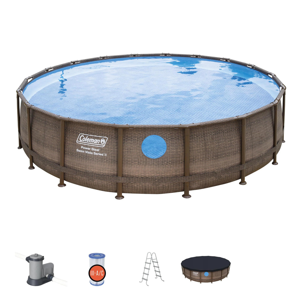18' x 48" Above Ground Swimming Pool Set W5978