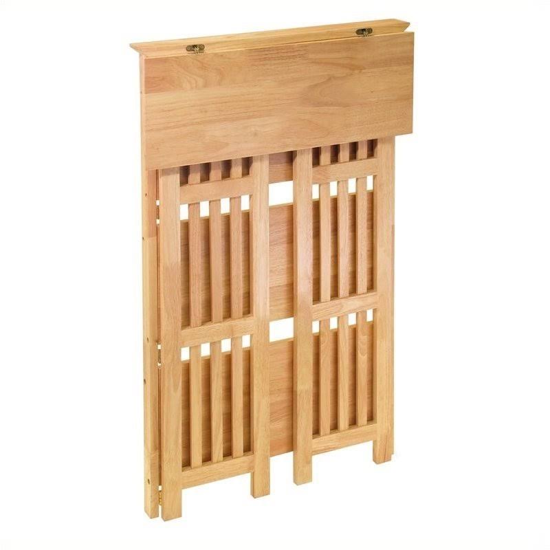 4-Tier Folding Bookcase in Beech Finish S87558