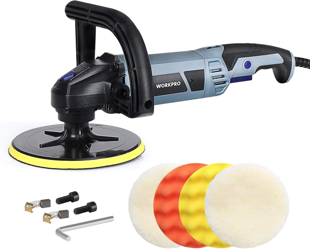7-inch Buffer Polisher with 4 Pads, 6 Variable Speed K813