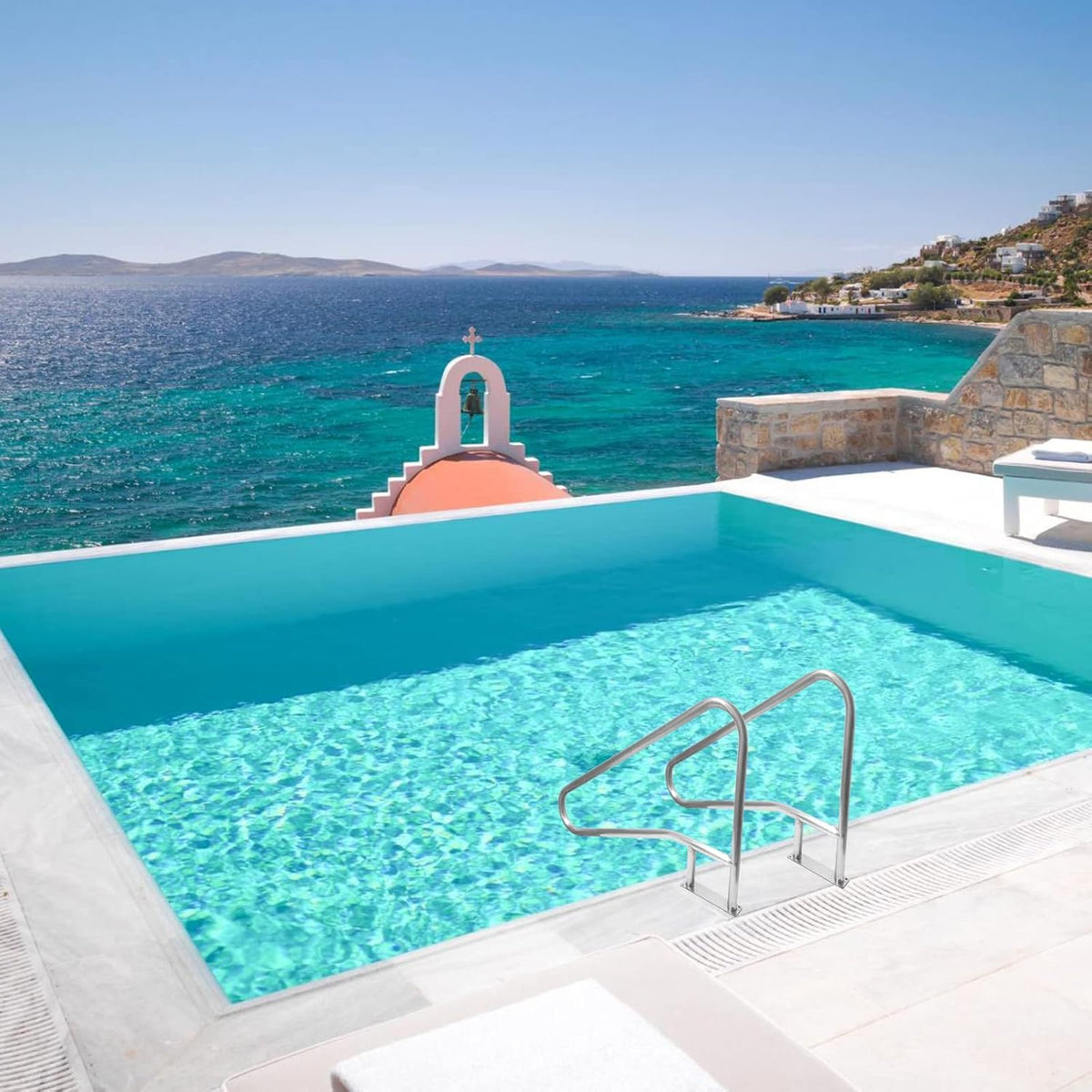 Pool Handrail 54x36 304 Stainless Steel I28237