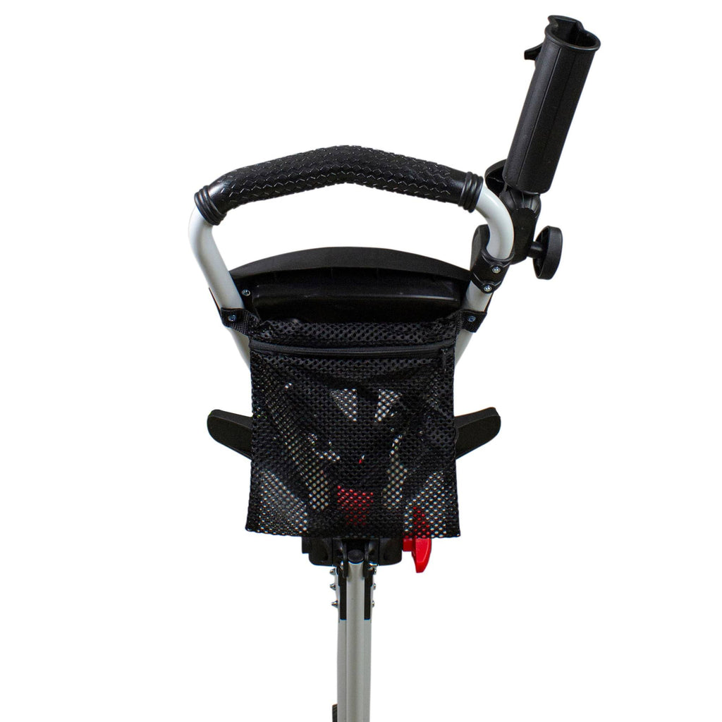 48x22 White and Red 3 Wheel Golf Push Cart E860282