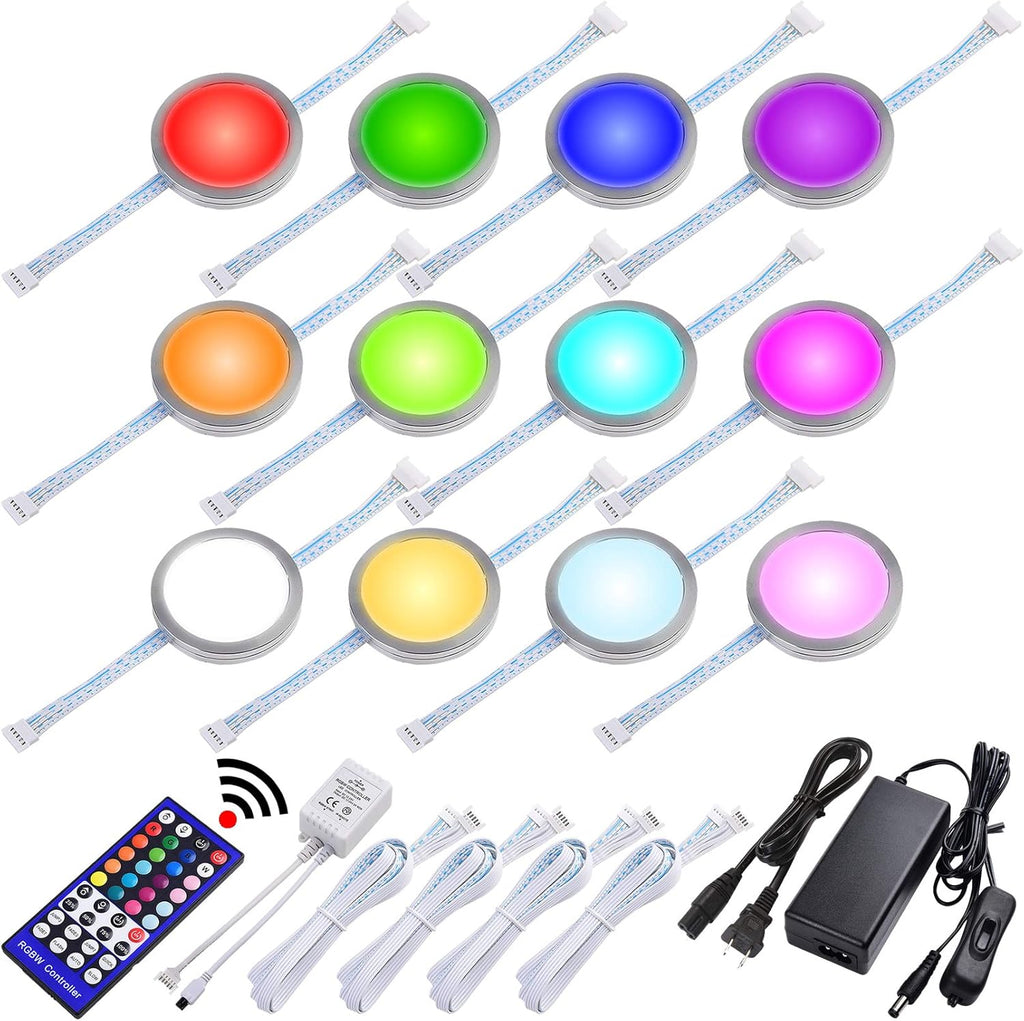 RGBW Under Cabinet LED Lighting Kit, 8 Lights Pack of 2 X646