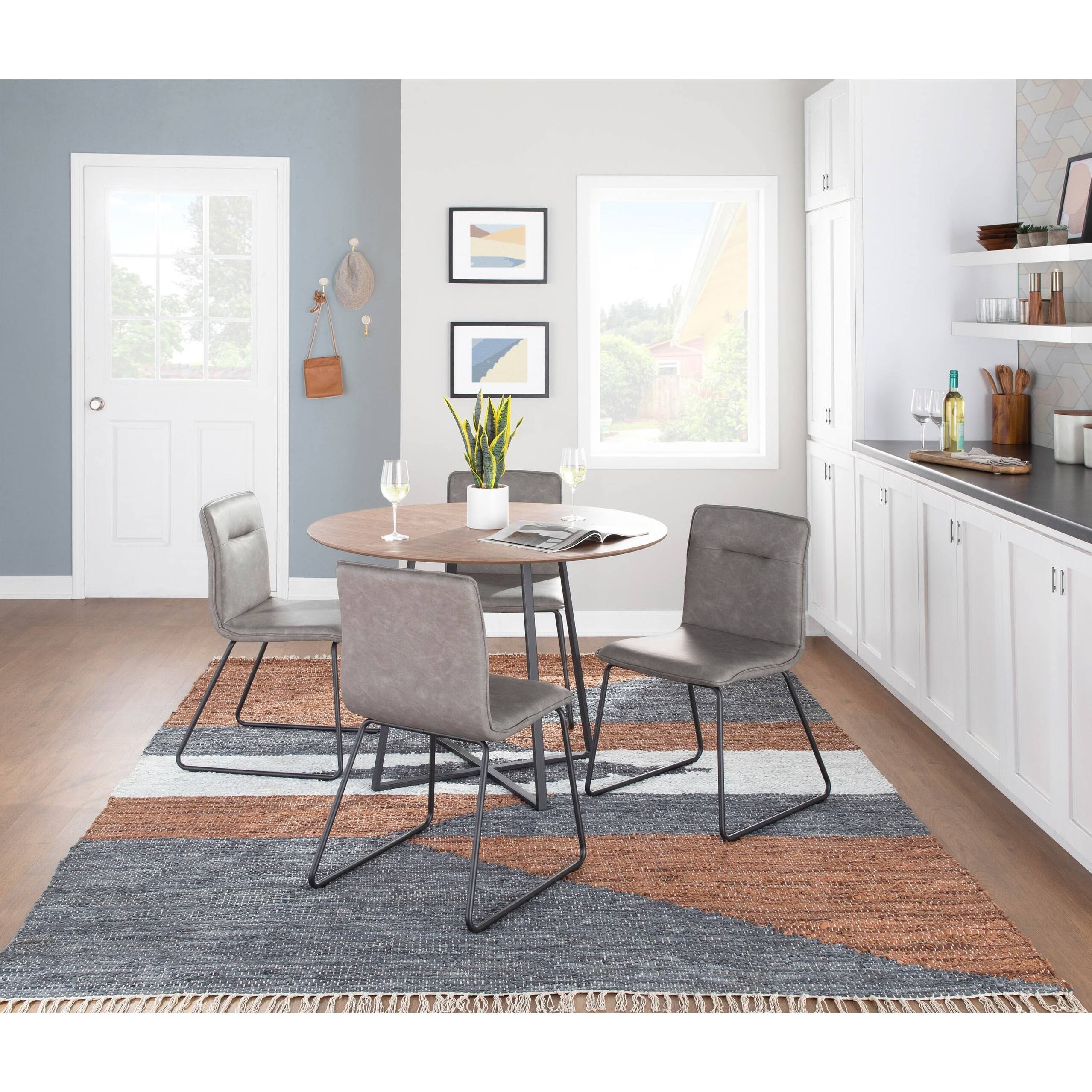 Industrial Dining Chair (Set of 2) Grey Q712457