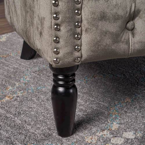 Gray Velvet Loveseat N632
