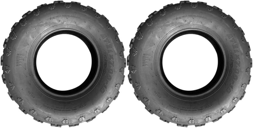 Set of 2 ATV Tires 21X7-10 4 Ply Knobby Sport Front UTV Tire O75012