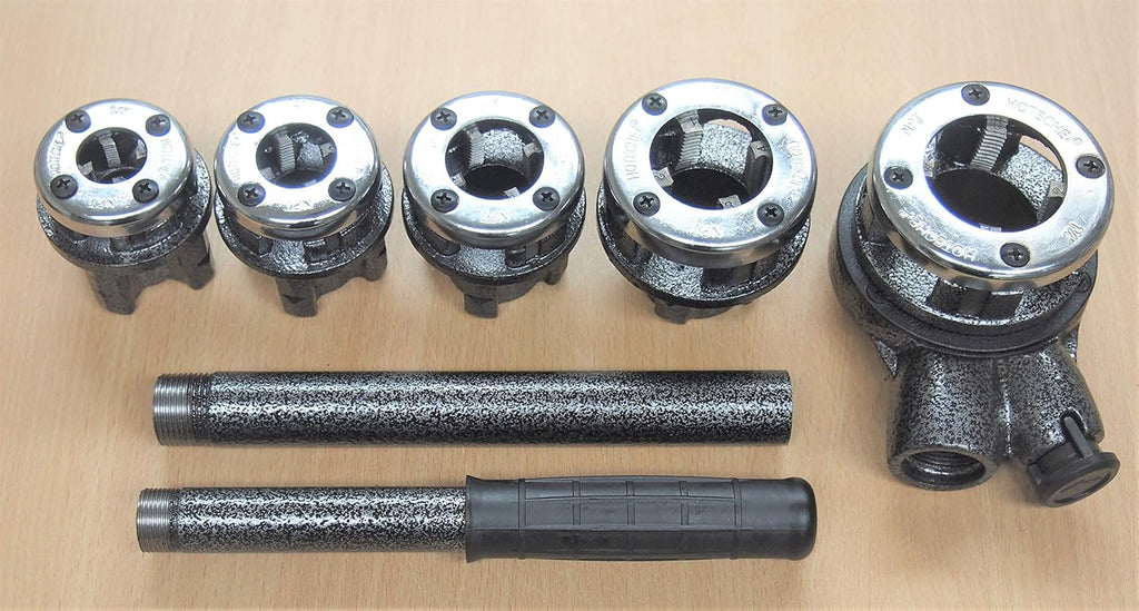 Ratcheting Pipe Threader Tool Kit 5 Dies Pack of 2 Y726