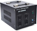 10000W Voltage Converter Transformer Step Up/Down 110V/220V Heavy Duty Power Converter with 2 US Outlets, 2 Universal Outlets, Circuit Breaker N549