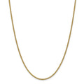 14kt Yellow Gold 2mm Spiga Chain 30 inch Lobster Clasp E901028