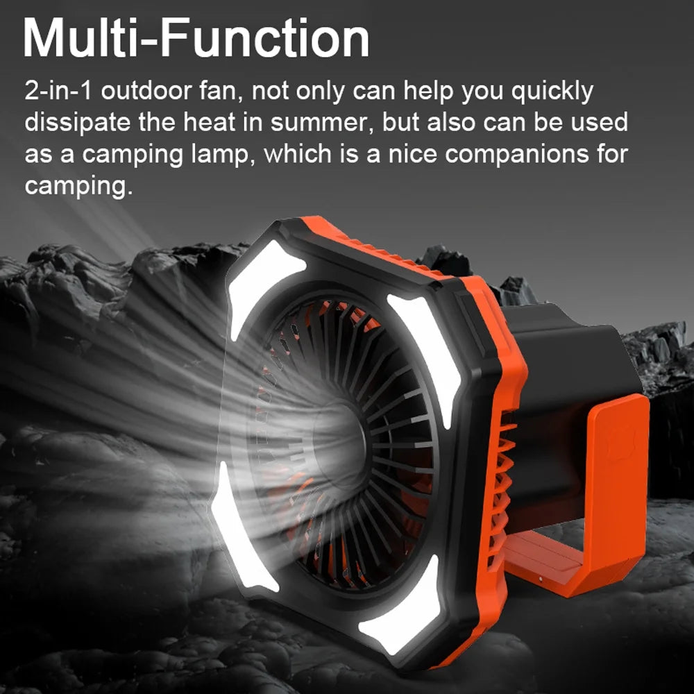 Portable Power Bank Camping Fan with Remote Controller C356998