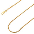 14K Gold Vermeil Italian Rope Chain Necklace D992