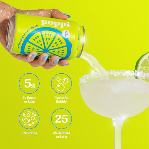 Ginger Lime Prebiotic Soda, 12 Fl Oz Can V127