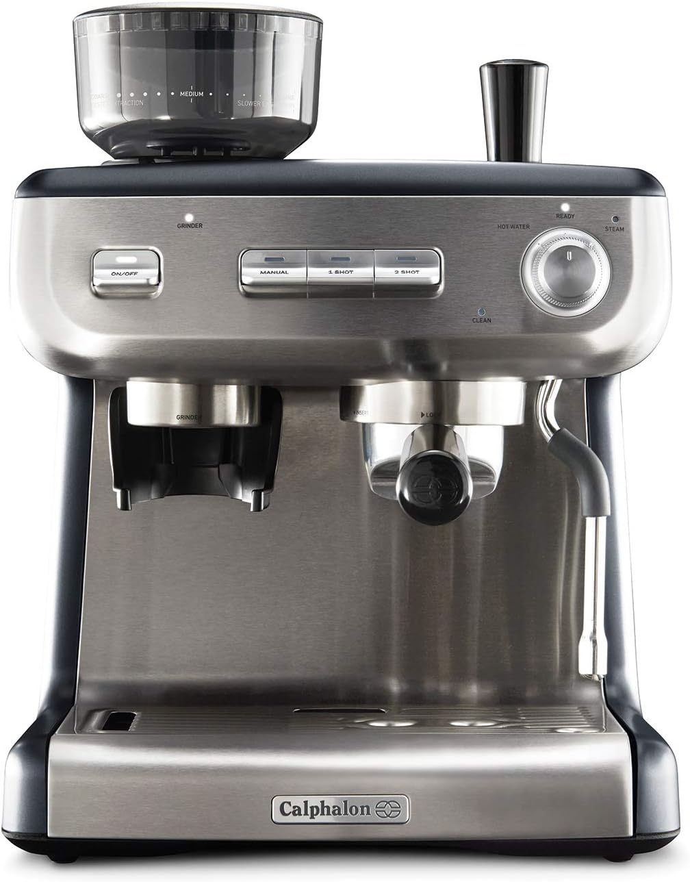 Stainless Espresso Machine with Steam Wand P68446