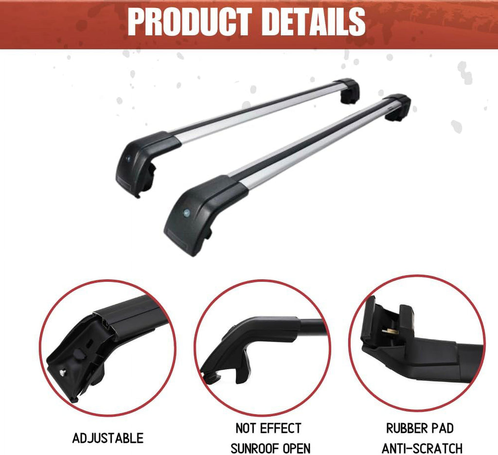Roof Rack Cross Bars Aluminum Cargo Carrier X937001