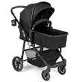 Black Convertible Baby Stroller with Foot Cover V7671