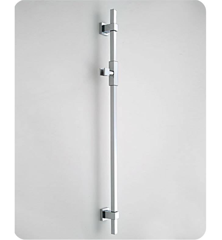 Satin Chrome Adjustable Height and Angle Wall Bar S331
