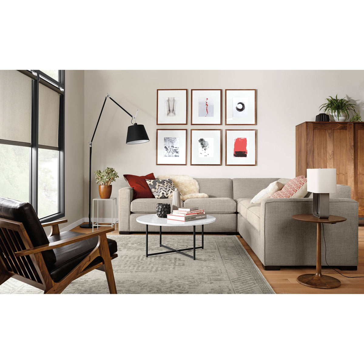 Slim End Table Slate Blue L36276