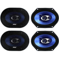 6x8 720 Watt 3-Way Car Coaxial Audio Speakers Stereo D806237