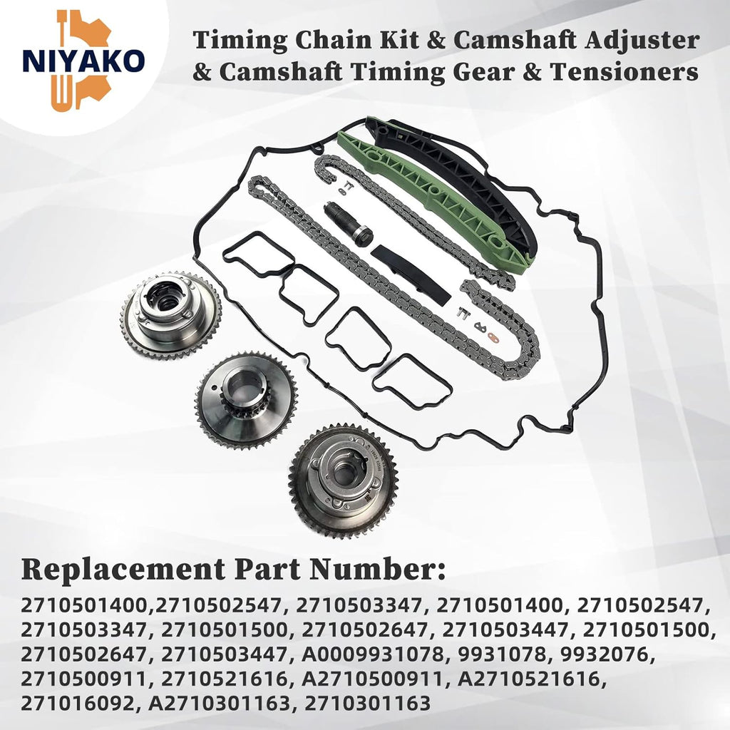 Timing Chain Kit with Camshaft Adjuster and Camshaft Timing Gear M15398