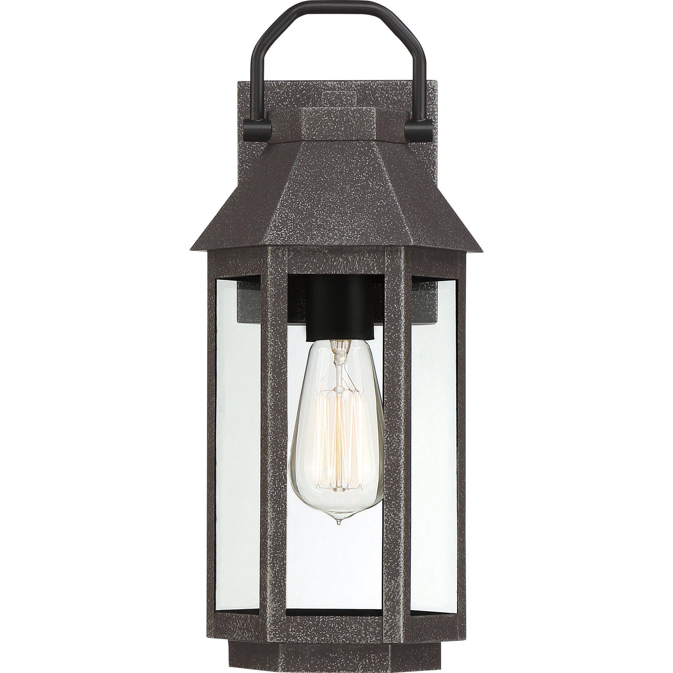 Speckled Black Outdoor Wall Lantern T33697