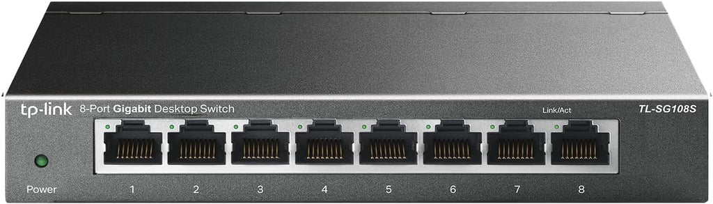 16 Port Gigabit Ethernet Network Switch, Fanless Metal, Pack of 2 D2259