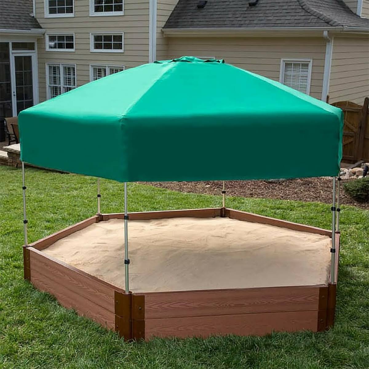 Telescoping Hexagon Sandbox Canopy Cover G250