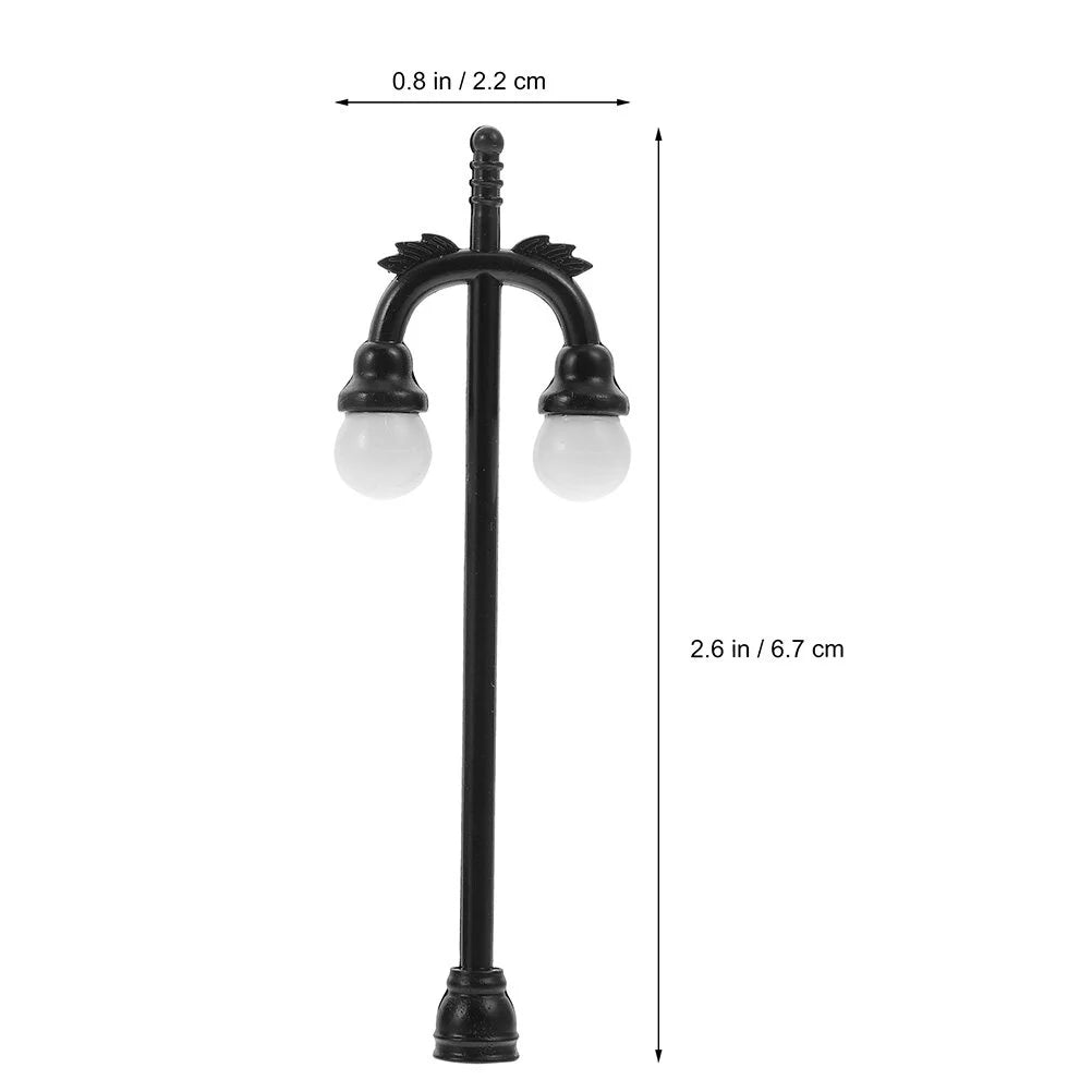 18 Pcs Mini Street Lamp Ornaments Q6422
