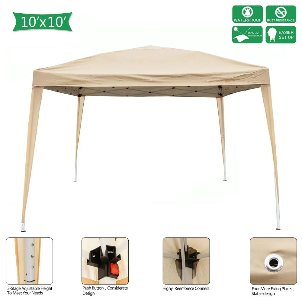 Beige Pop Up Canopy Tent Q432342