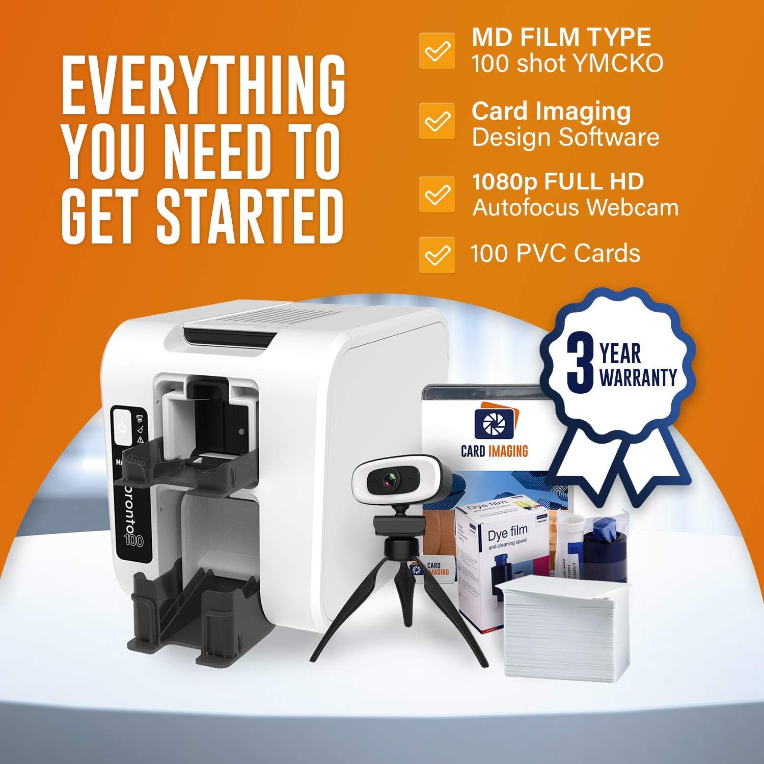 ID Card Printer Badge Maker Machine J36489