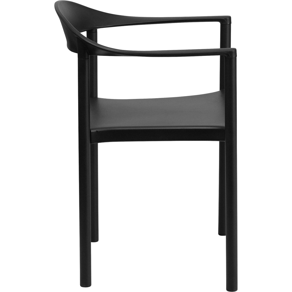 Black Plastic Stack Chair D926