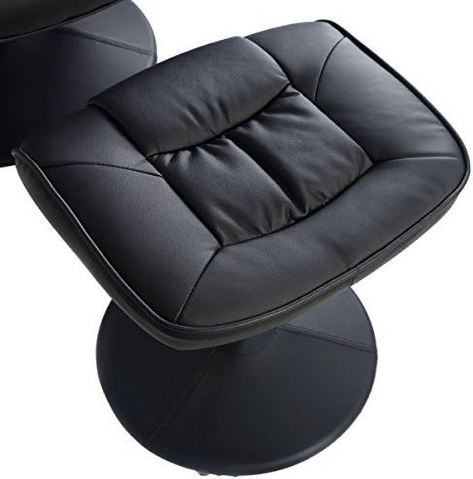 Gray PU Leather Recliner Chair with Ottoman K78515