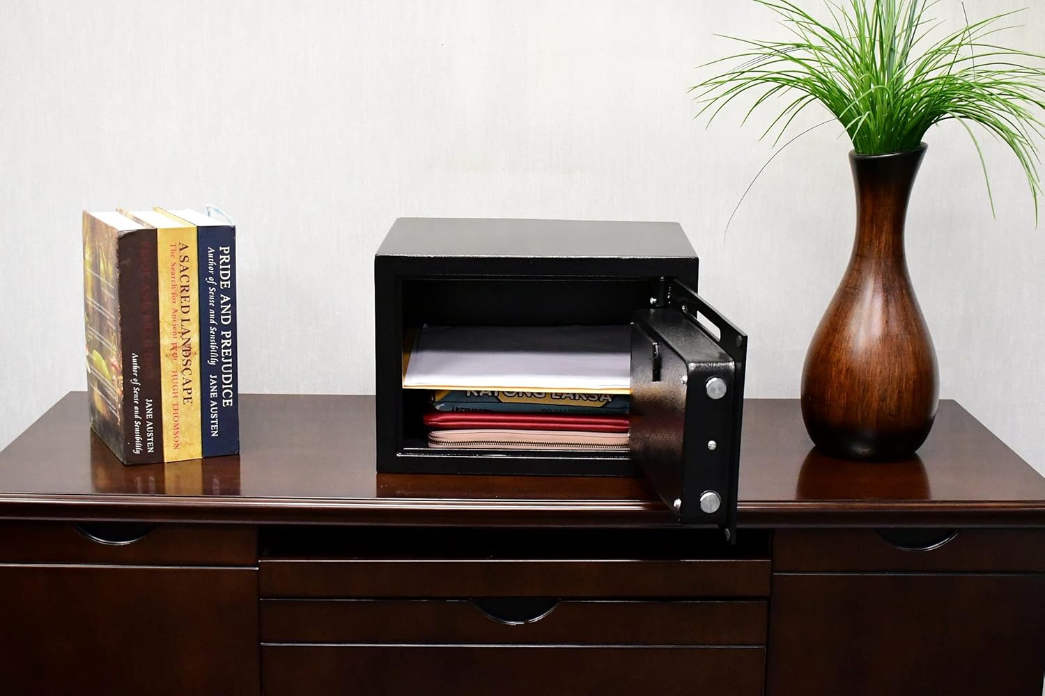 Compact Digital Depository Drop Safe with Front Load Drop Box A94100