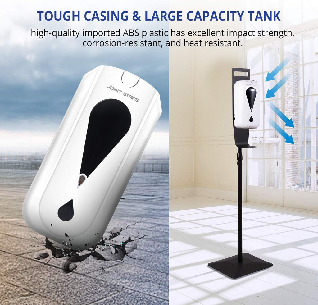 Touchless Hand Sanitizer Dispenser with Floor Stand and Drip Tray, Pack of 2 G8637