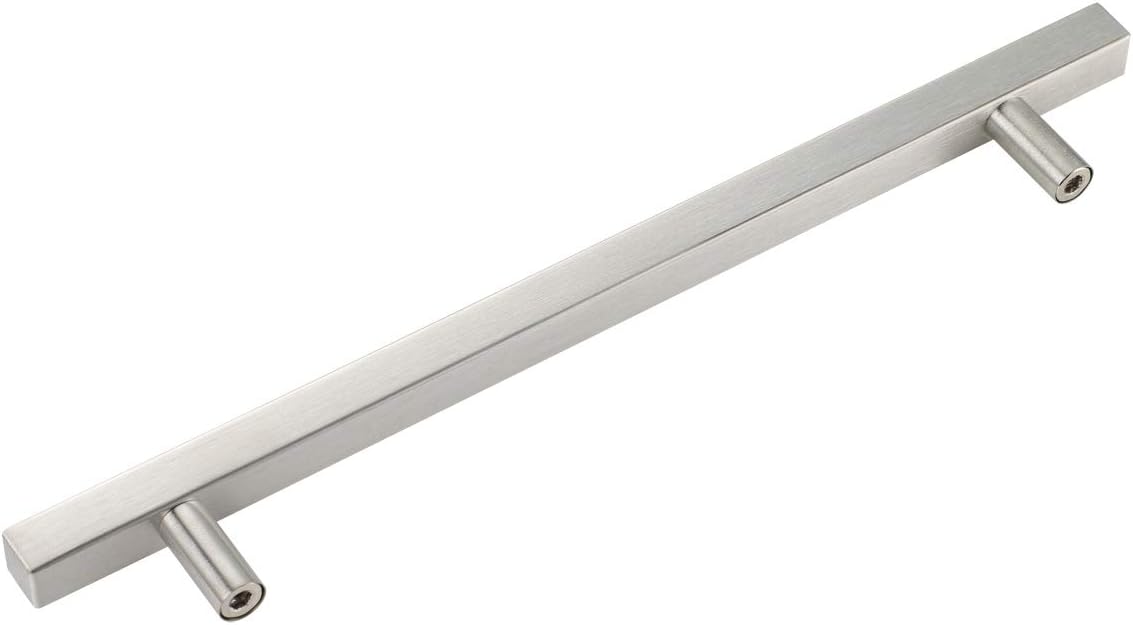 50 Pack Square Cabinet Handle 8.75 Length Satin Nickel K6912