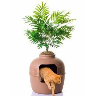Large Brown Hidden Cat Litter Box U37555