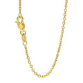 14k Solid Yellow Gold Cable Chain Necklace, 30 Inches M5416