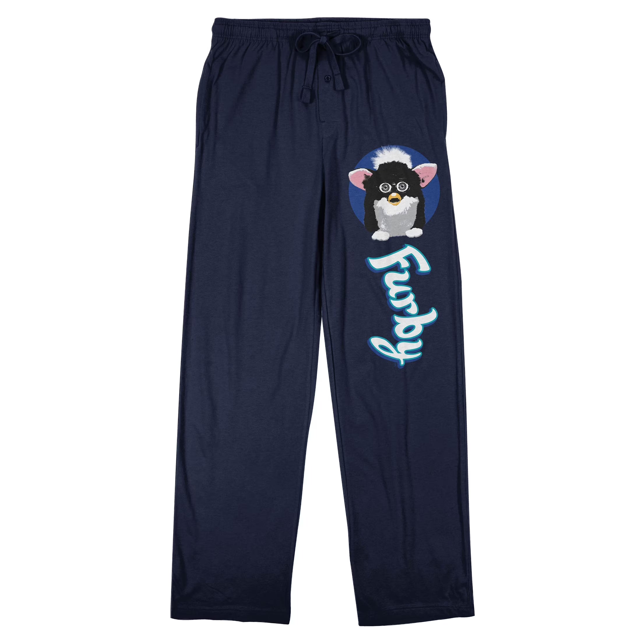 Navy Blue Graphic Sleep Pants V43744