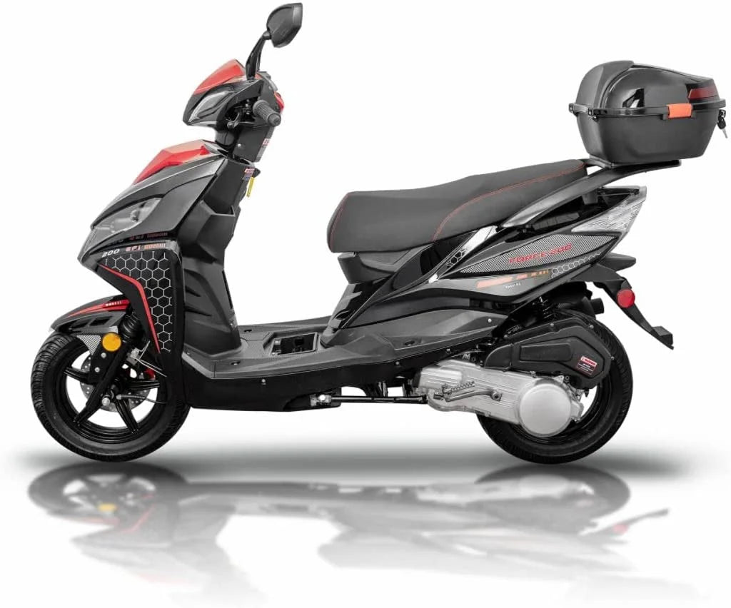 Black Force 200 EFI Scooter Moped N3832