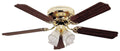 52x22 Ceiling Fan - Bright Brass S3644