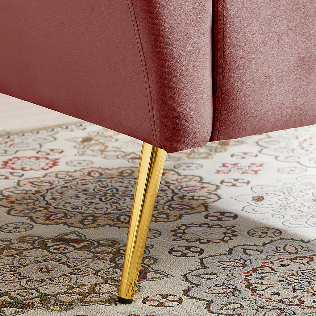 Blue Upholstered Armless Chair B84917