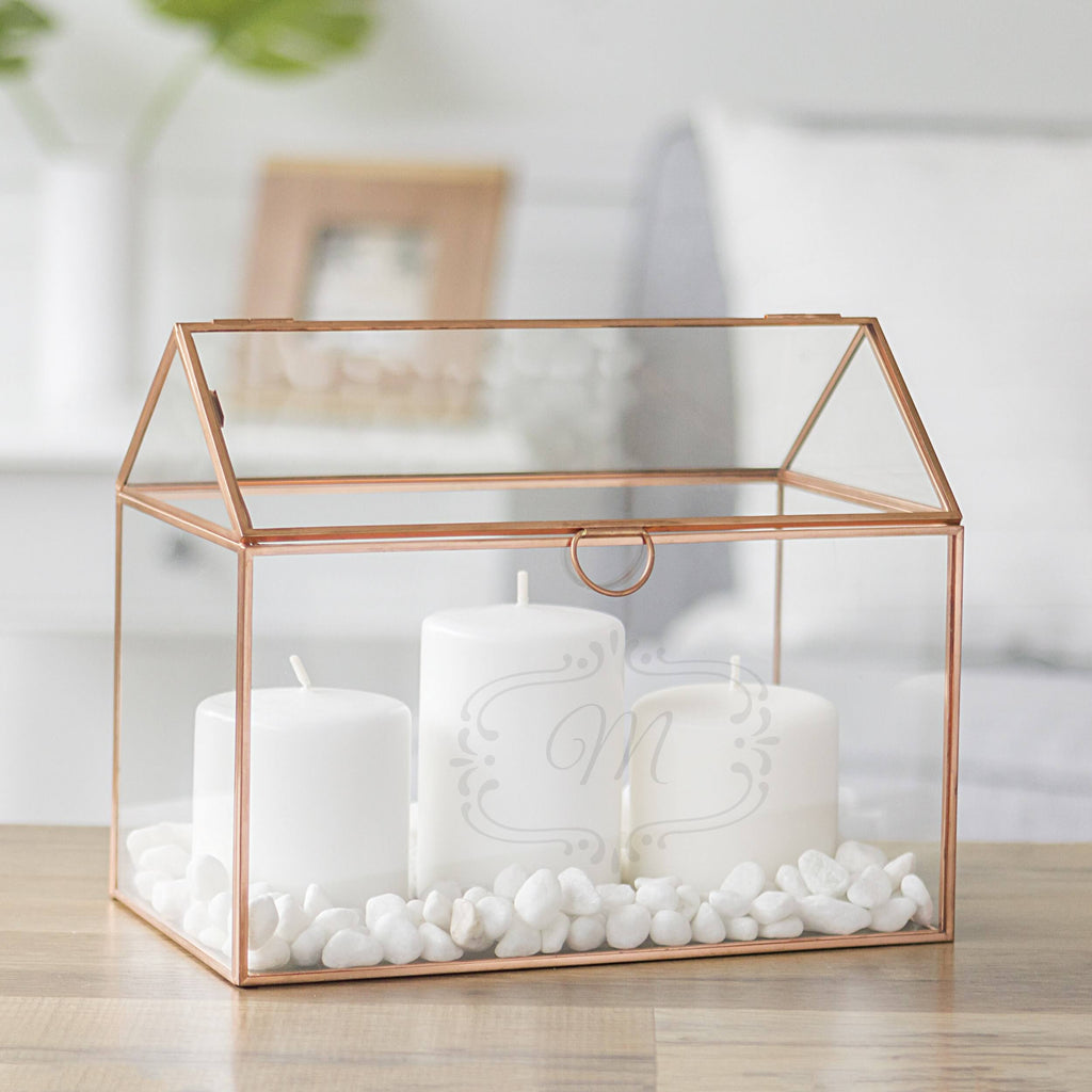 Personalized Glass Terrarium Card Holder T392142